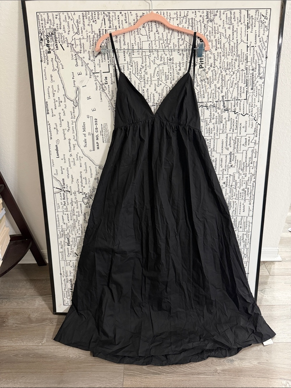 Commense Black Backless Tiered Maxi Dress - Picture 3 of 6
